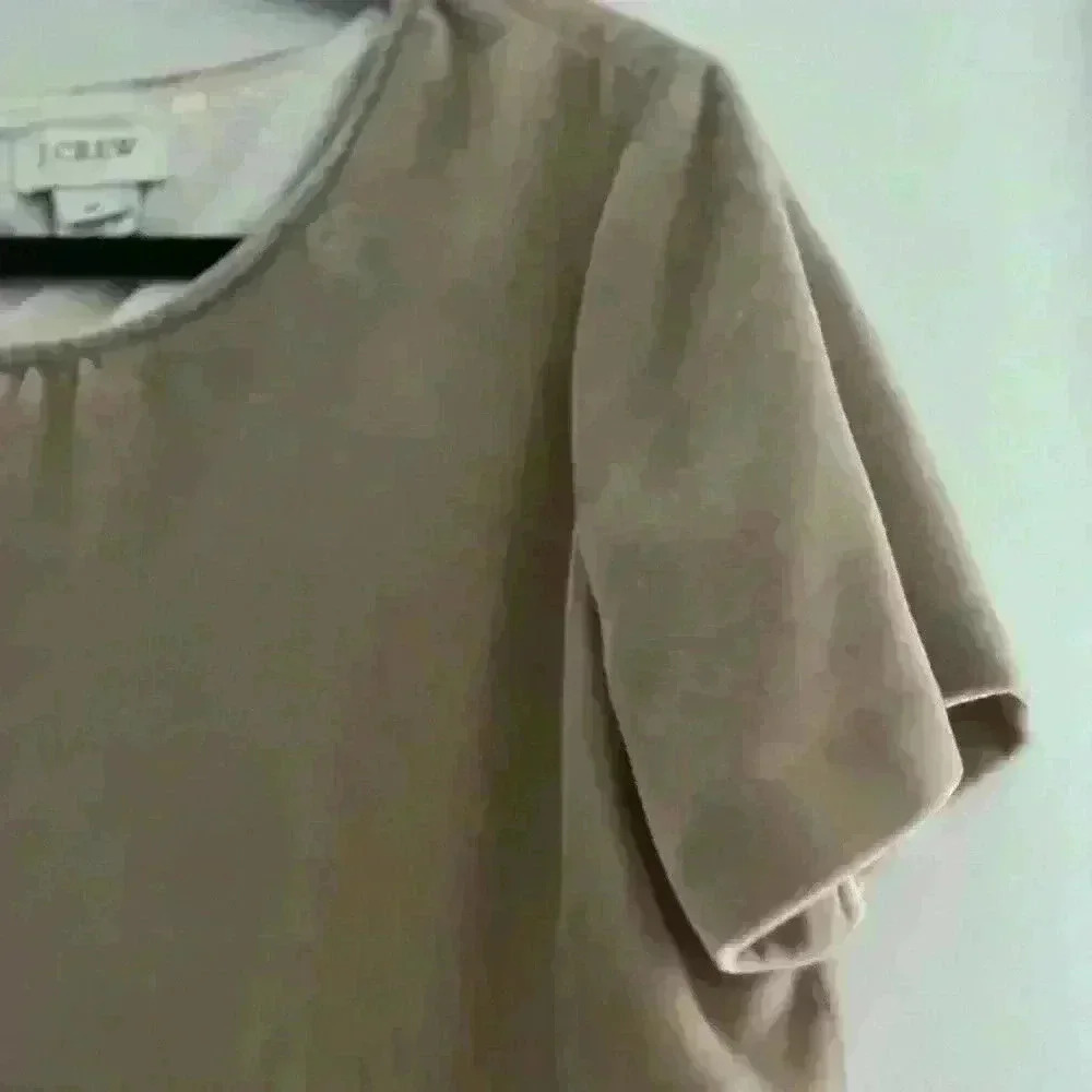 J crew velvet light pink shirt - Picture 2 of 4